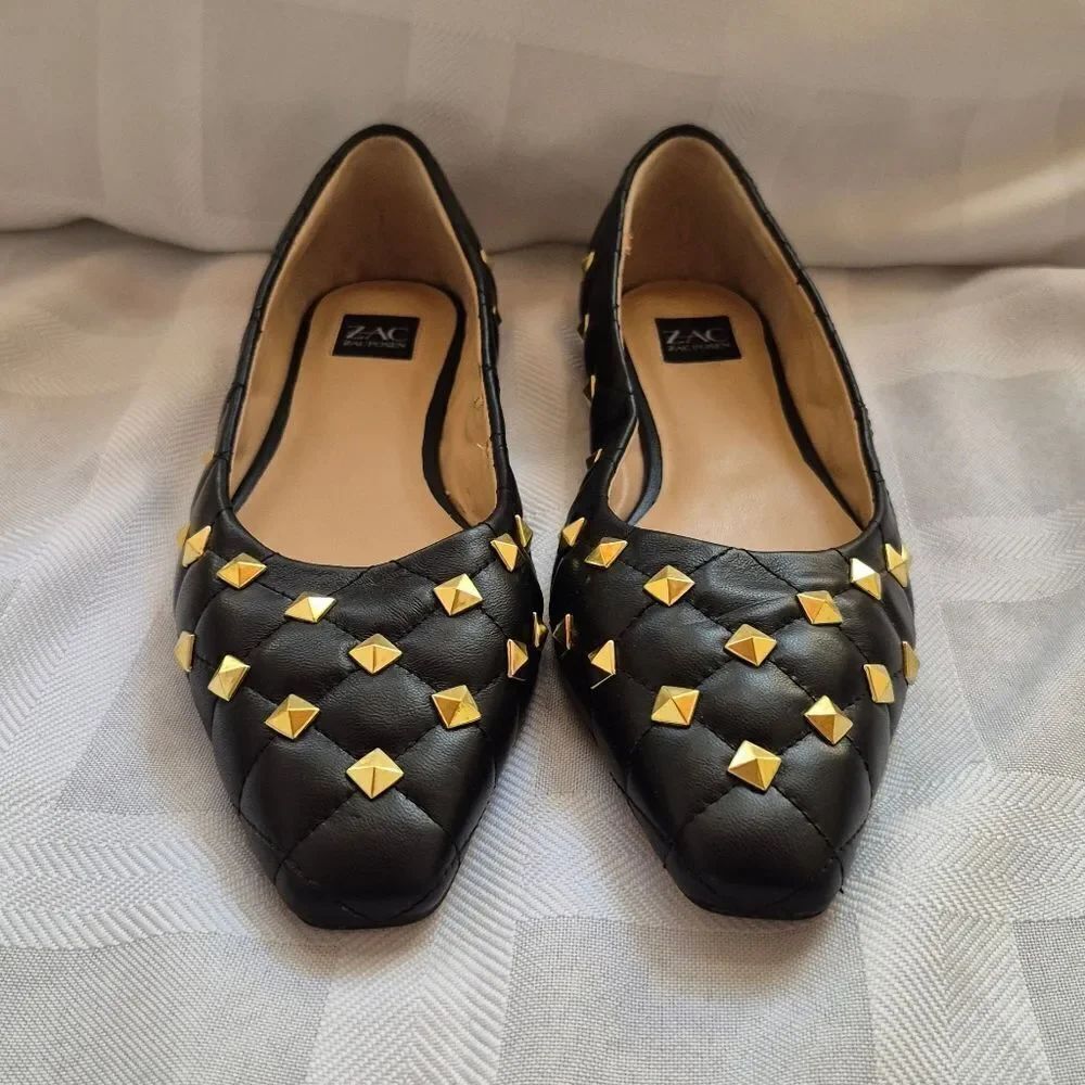 NWOB Zac Posen Leather Flats - Picture 3 of 11